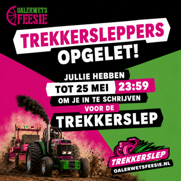 TREKKERSLEPPERS OPGELET!